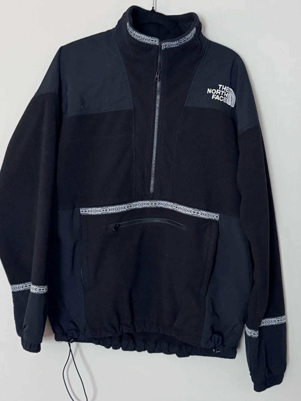 The North Face ’92 RAGE Fleece Anorak Men’s L Black Retro Rare